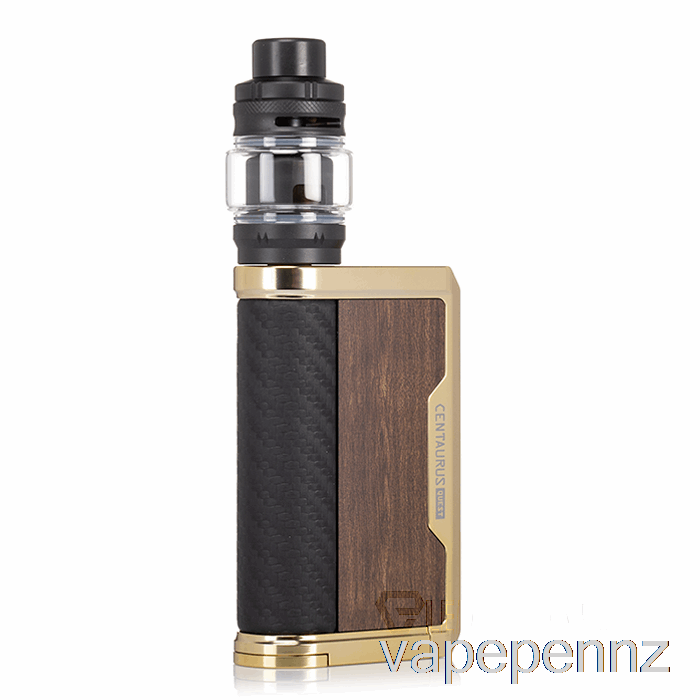 Lost Vape Centaurus Q200 Starter Kit [Centaurus Tank] Gold Teakwood VAPE NZ